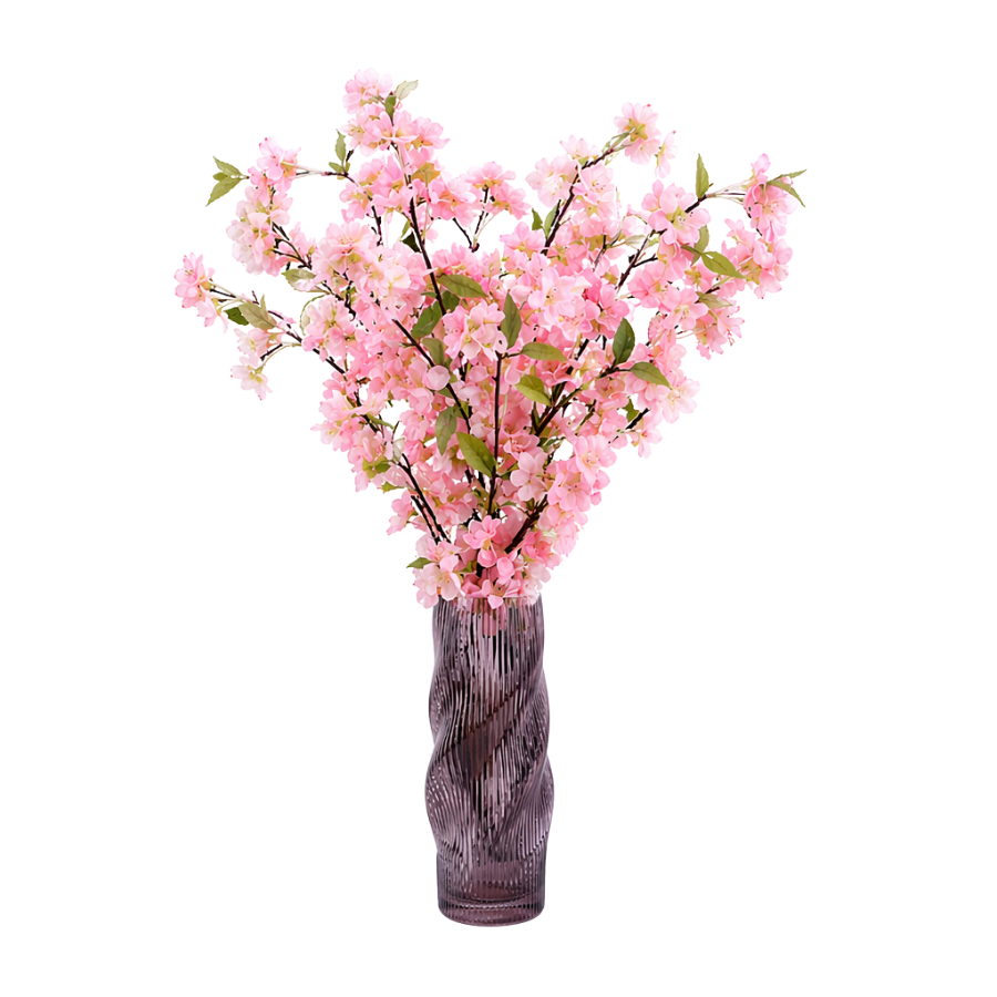 Evighedsbuket Ferskenblomst i Lyserød (H105cm)