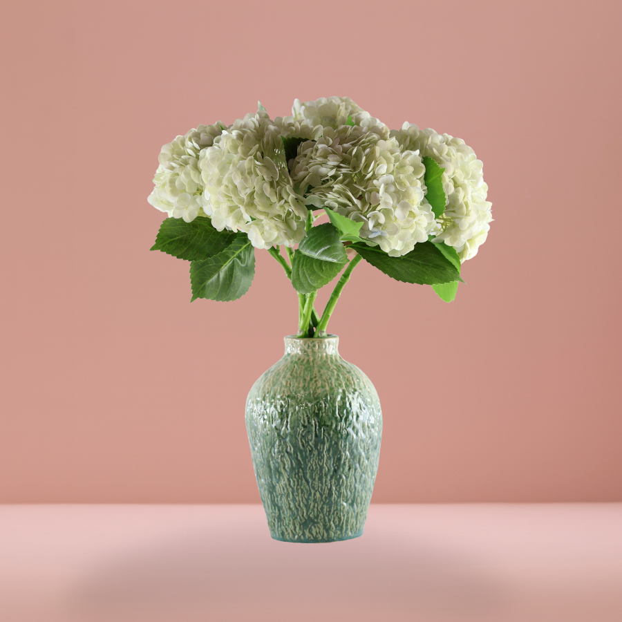 Evighedsbuket Hortensia Blomst i Hvid