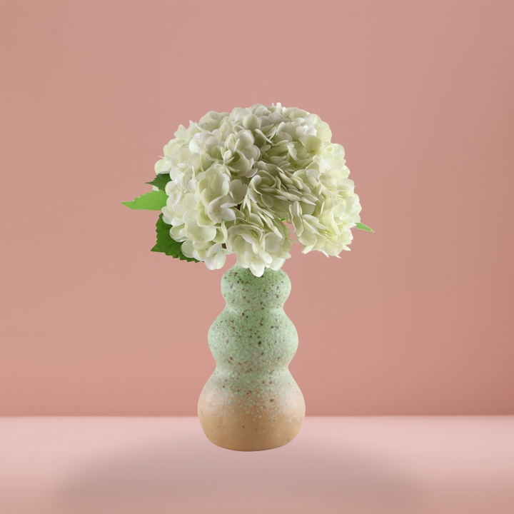 Evighedsbuket Hortensia Blomst i Hvid (H32cm)