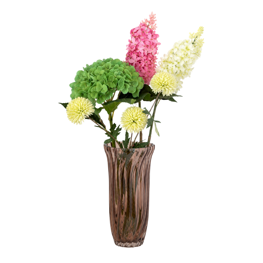 Evighedsbuket Sommer i Grønne & Lyserøde Nuancer (H70cm)