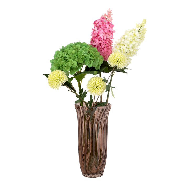 Evighedsbuket Sommer i Grønne & Lyserøde Nuancer (H70cm)