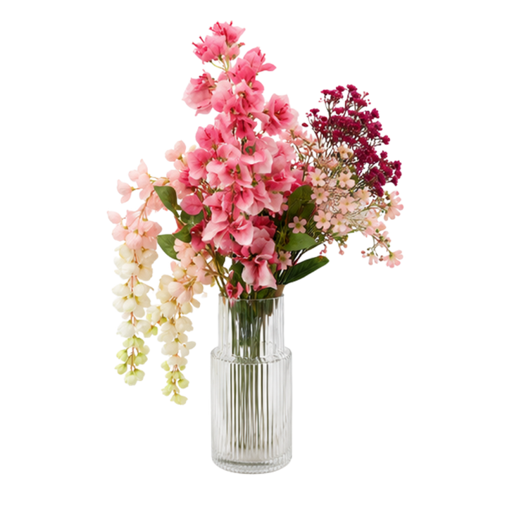 Evighedsbuket Sommerbuket i Pink (H97cm)