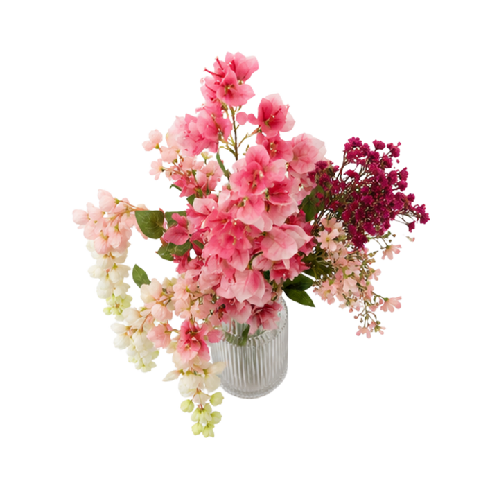 Evighedsbuket Sommerbuket i Pink (H97cm)