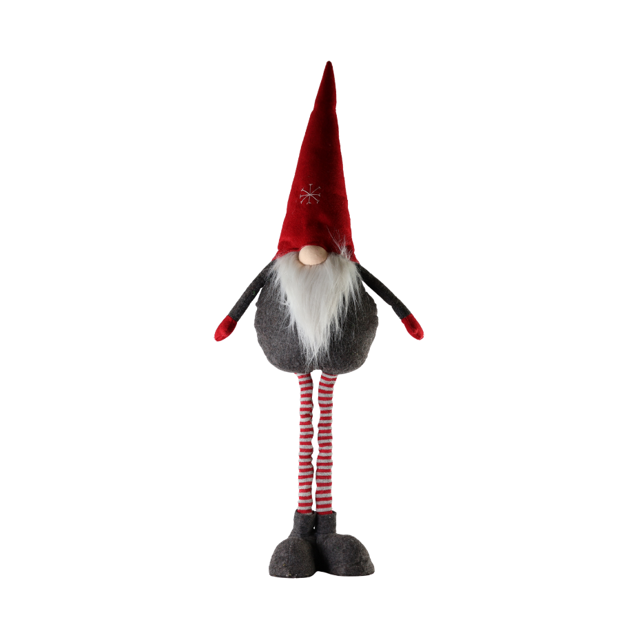 Filt Nisse m. Teleskop Ben Rød/Grå