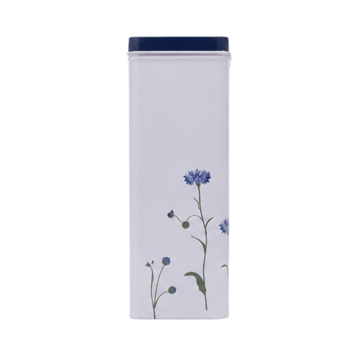 Dåse Ib Laursen Firkantet m. Kornblomster H22,3cm
