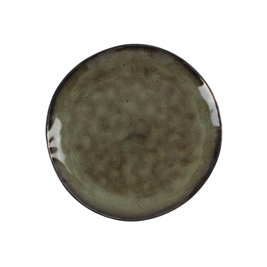 6 stk. Frokosttallerkener DAKOTA i Grøn (Ø20cm)