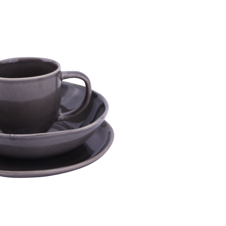 6 stk. Frokosttallerkener DAR i Grå (Ø26,5cm)