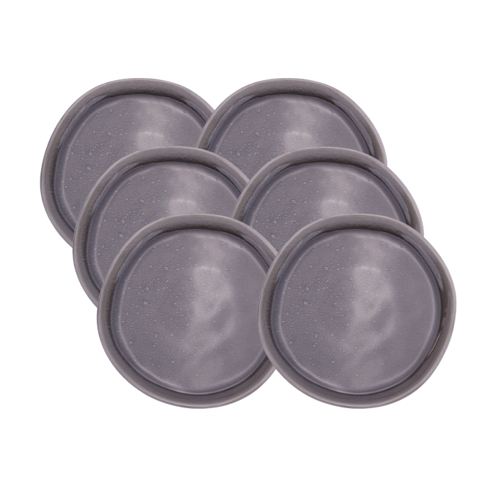 6 stk. Frokosttallerkener DAR i Grå (Ø26,5cm)
