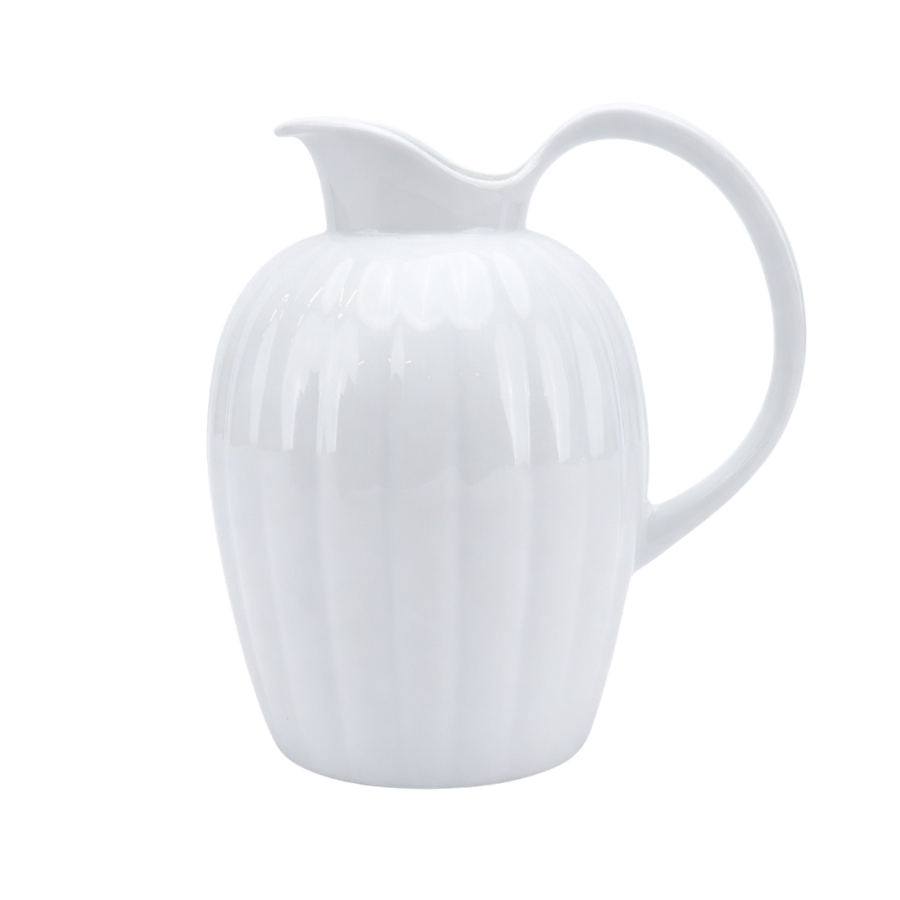Georg Jensen Bernadotte Porcelæn Kande 1,2l Hvid