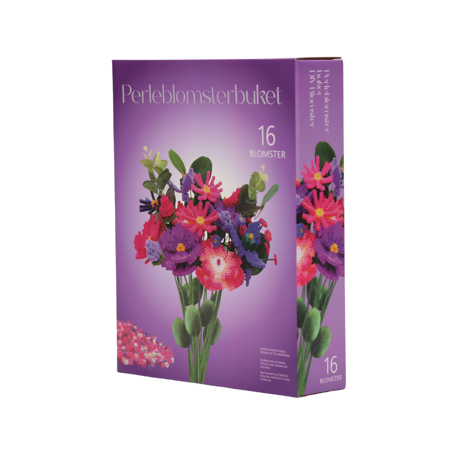 Gerbera Perleblomst Buket m. 16 Blomster