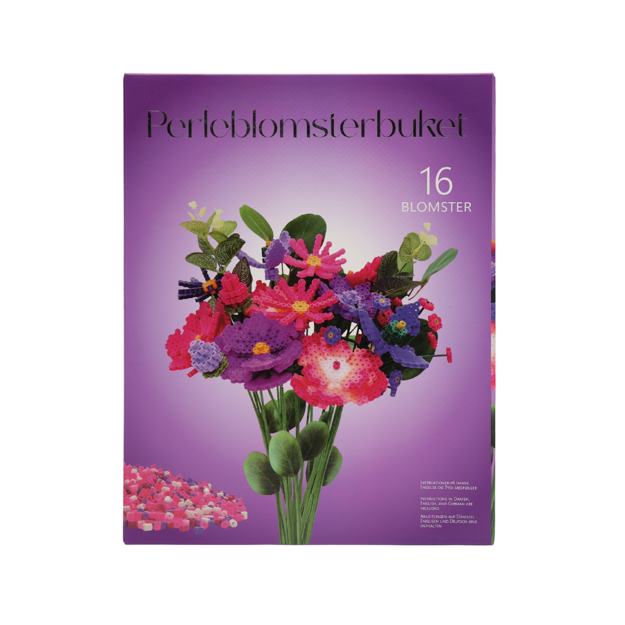 Gerbera Perleblomst Buket m. 16 Blomster