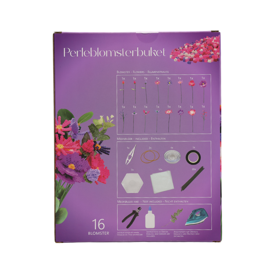 Gerbera Perleblomst Buket m. 16 Blomster