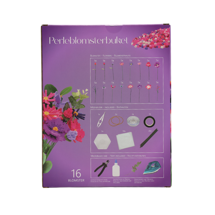 Gerbera Perleblomst Buket m. 16 Blomster