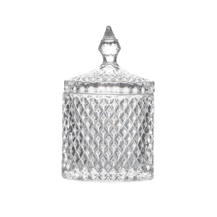 Bonbonniere GAIL i Klar Glas (Ø8,5x13,8cm)