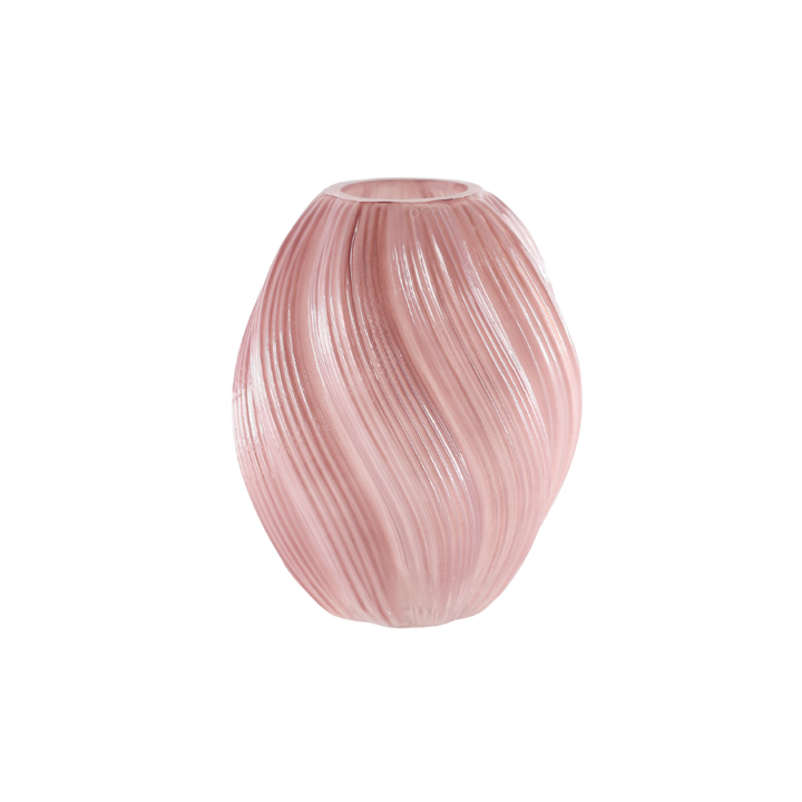 Glas Vase ANJA i Lyserød (H27cm)