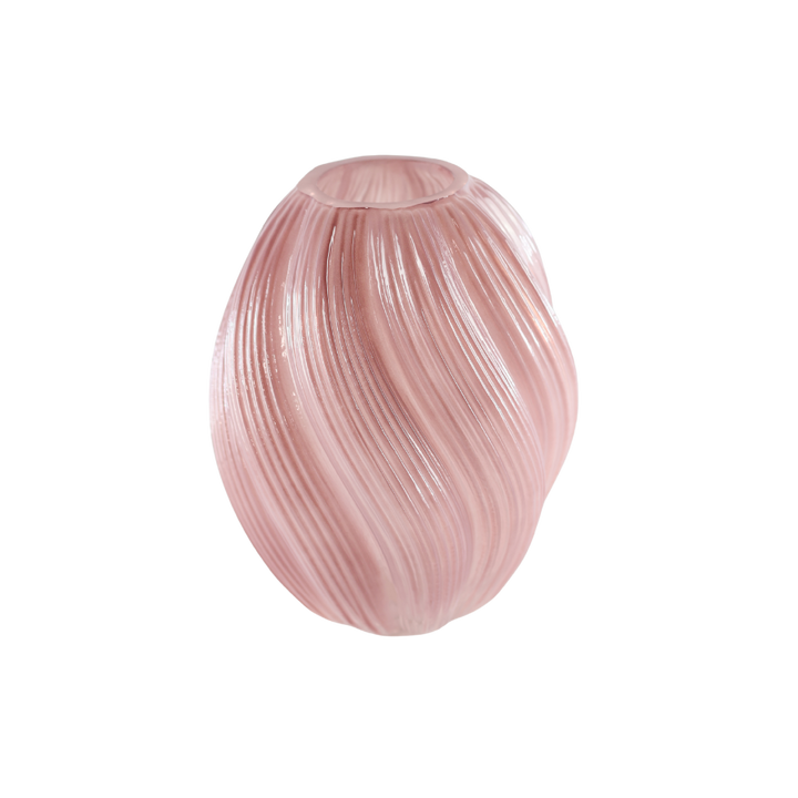 Glas Vase ANJA i Lyserød (H27cm)