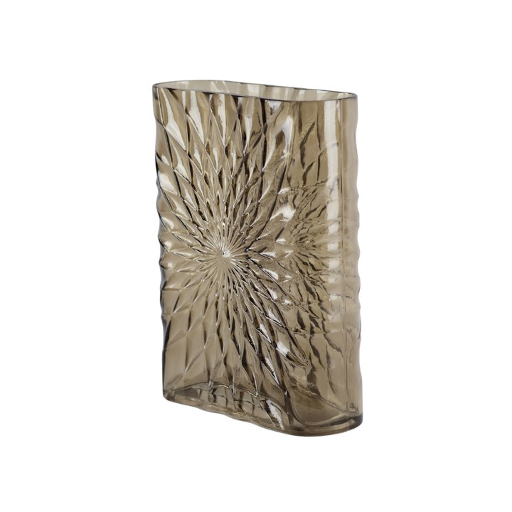 Glas Vase ANJELA  (19x7x25cm) Macchaito