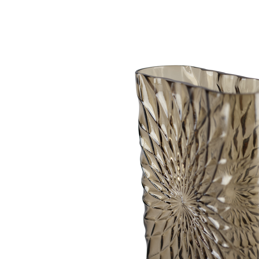 Glas Vase ANJELA  (19x7x25cm) Macchaito