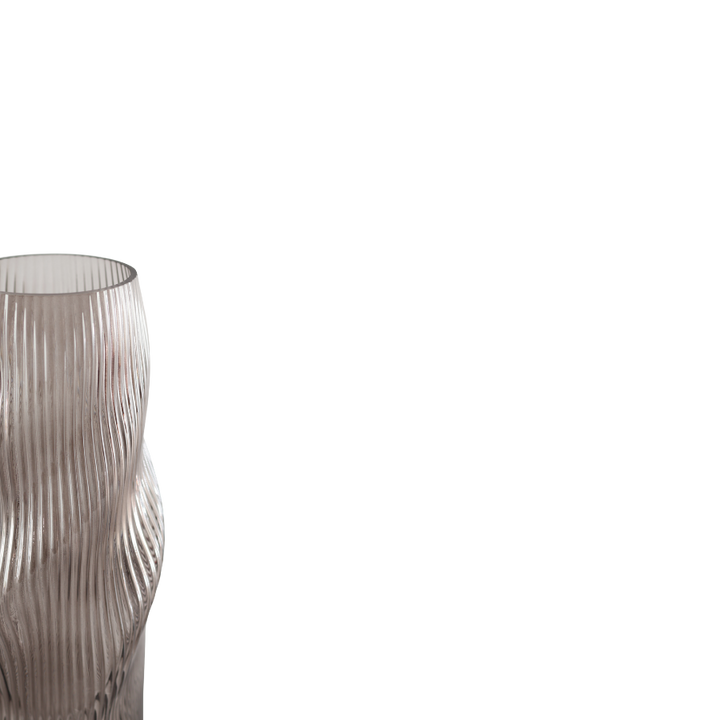 Glas Vase ANJO (H 27cm) Grå