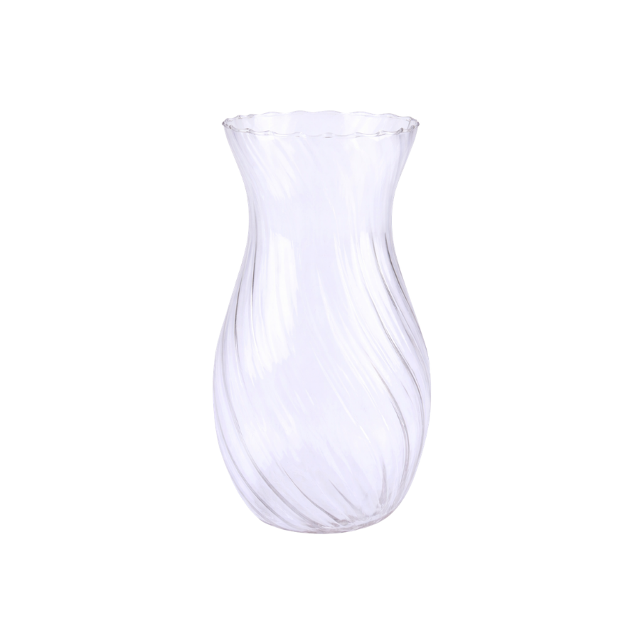 Glas Vase CELIE (H20 cm) Transperant