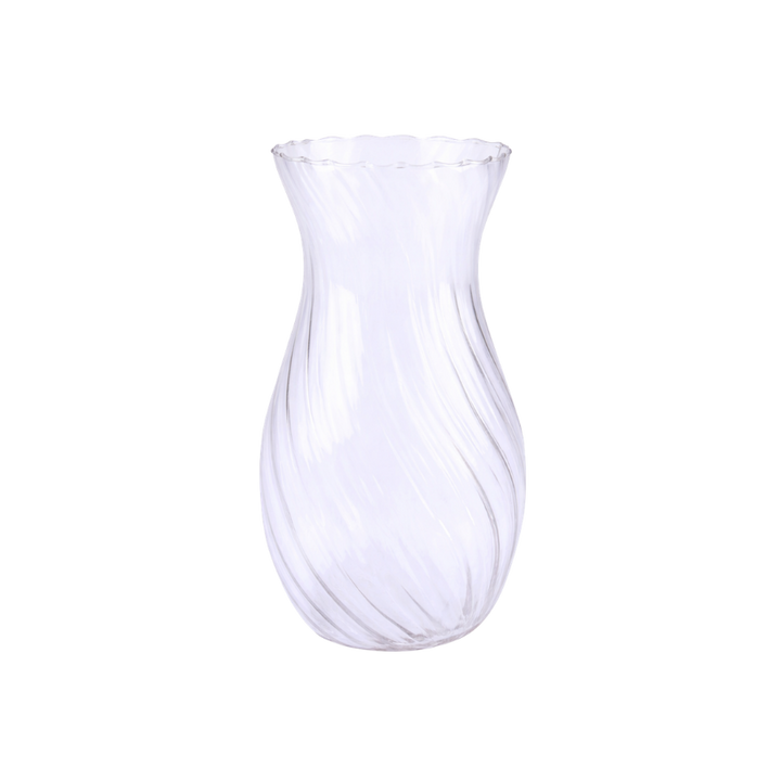 Glas Vase CELIE (H20 cm) Transperant