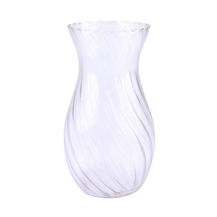 Glas Vase EBRU (H23 cm) Transperant