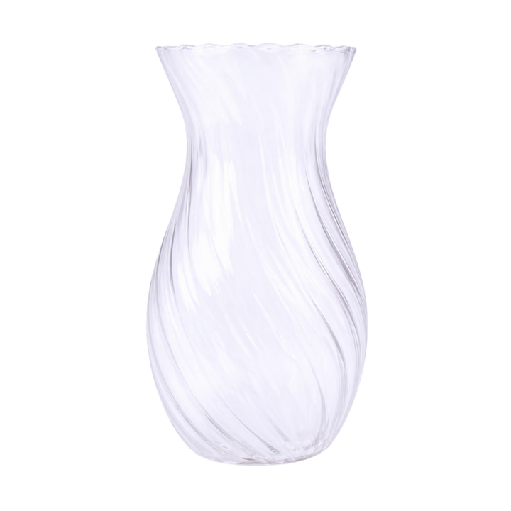 Glas Vase EBRU (H23 cm) Transperant