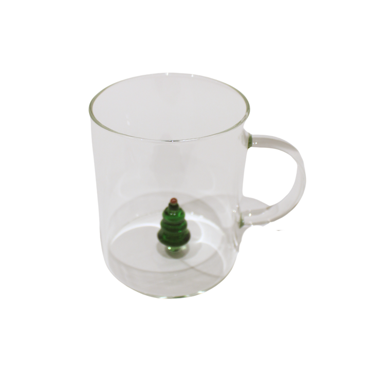 Glas med Juletræs Figur (450ml)