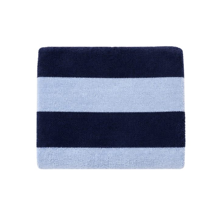 Håndklæde Strib Navy/Lyseblå (50x90cm)