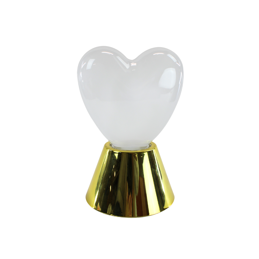 Hjerte Lampe i Guld