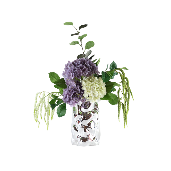 Evighedsbuket Lilla Drøm m. Hortensia og Eucalyptus