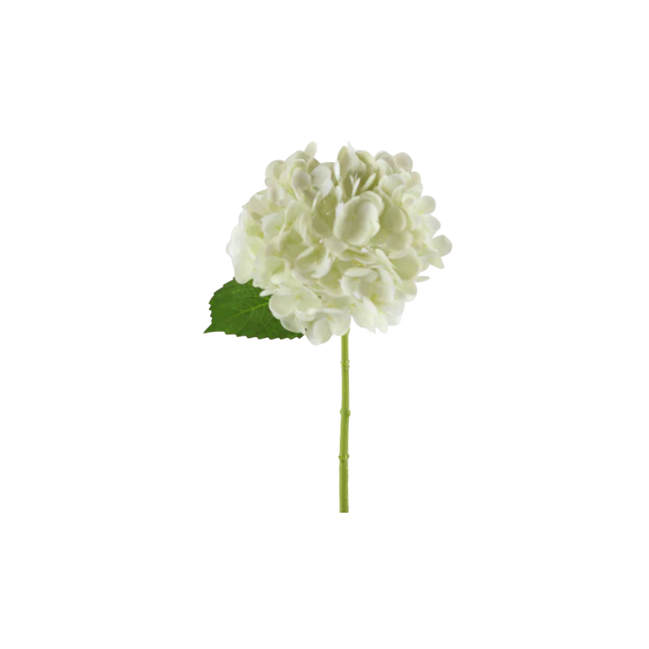 3 stk. Hortensia Blomster i Hvid (H32cm)