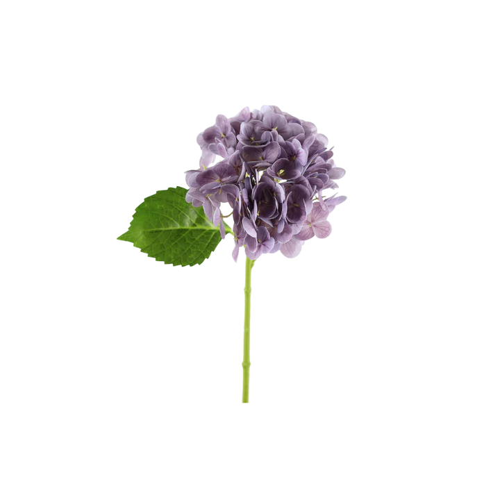 3 stk. Hortensia Blomster i Lilla (H32cm)