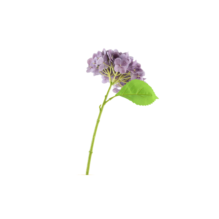 3 stk. Hortensia Blomster i Lilla (H32cm)