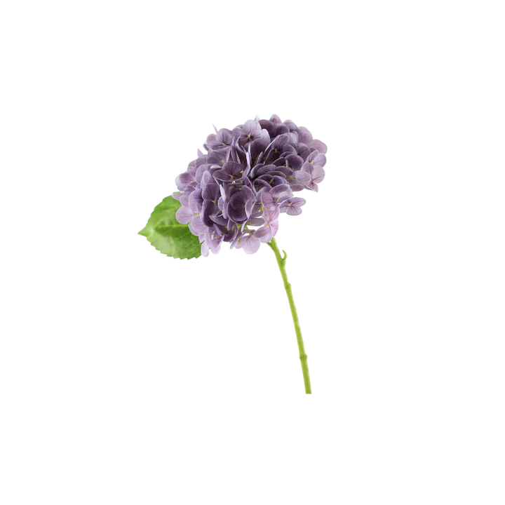 3 stk. Hortensia Blomster i Lilla (H32cm)