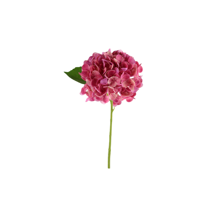 3 stk. Hortensia Blomster i Lyserød (H32cm)