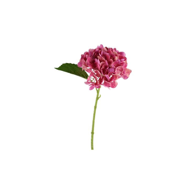 3 stk. Hortensia Blomster i Lyserød (H32cm)