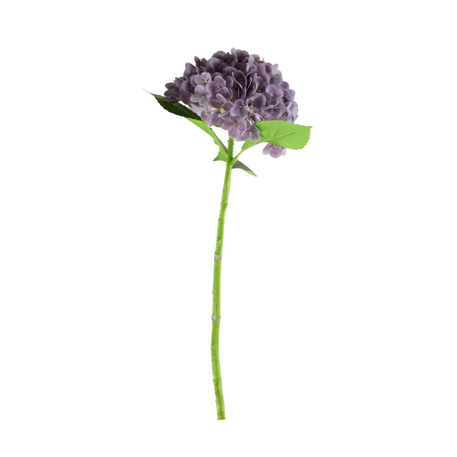 3 stk. Hortensia Blomster i Lilla (H55cm)