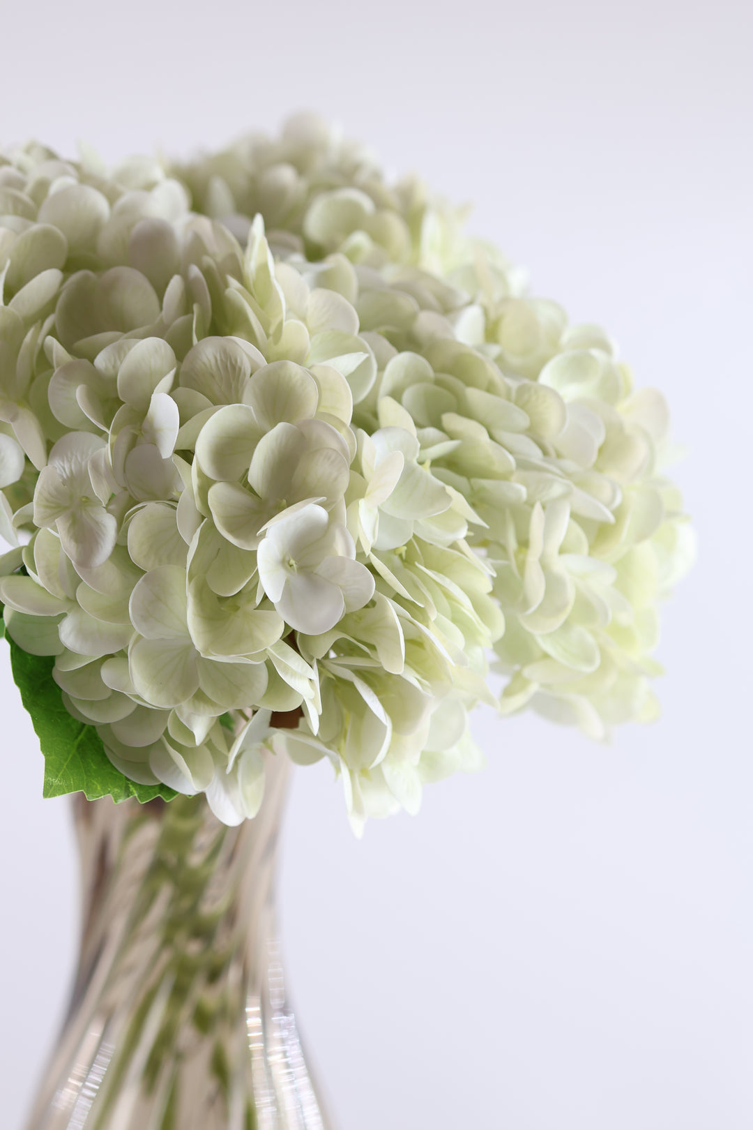 Evighedsbuket Hortensia Blomst i Hvid (H32cm)