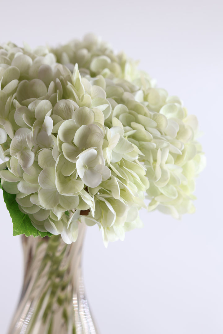Evighedsbuket Hortensia Blomst i Hvid (H32cm)