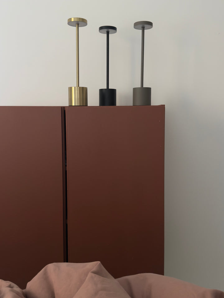 Bordlampe 8x34 cm Taupe