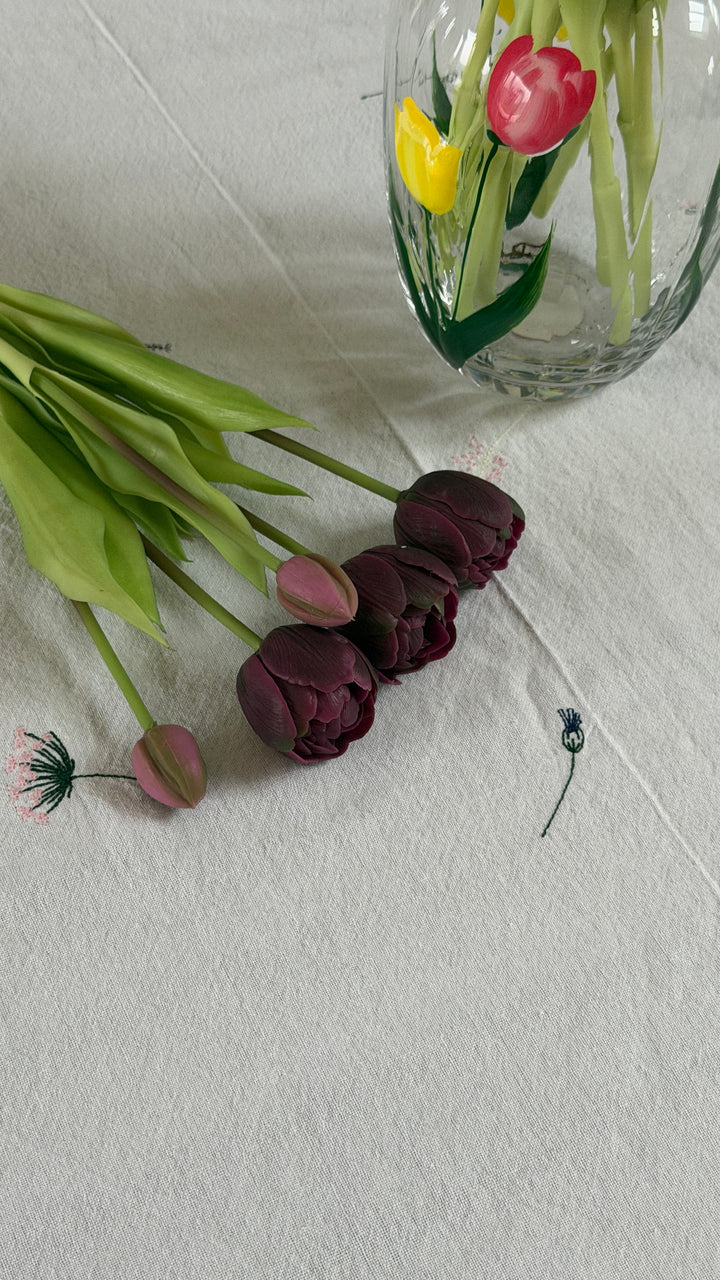 Tulipaner Buket  (H40cm) Lilla