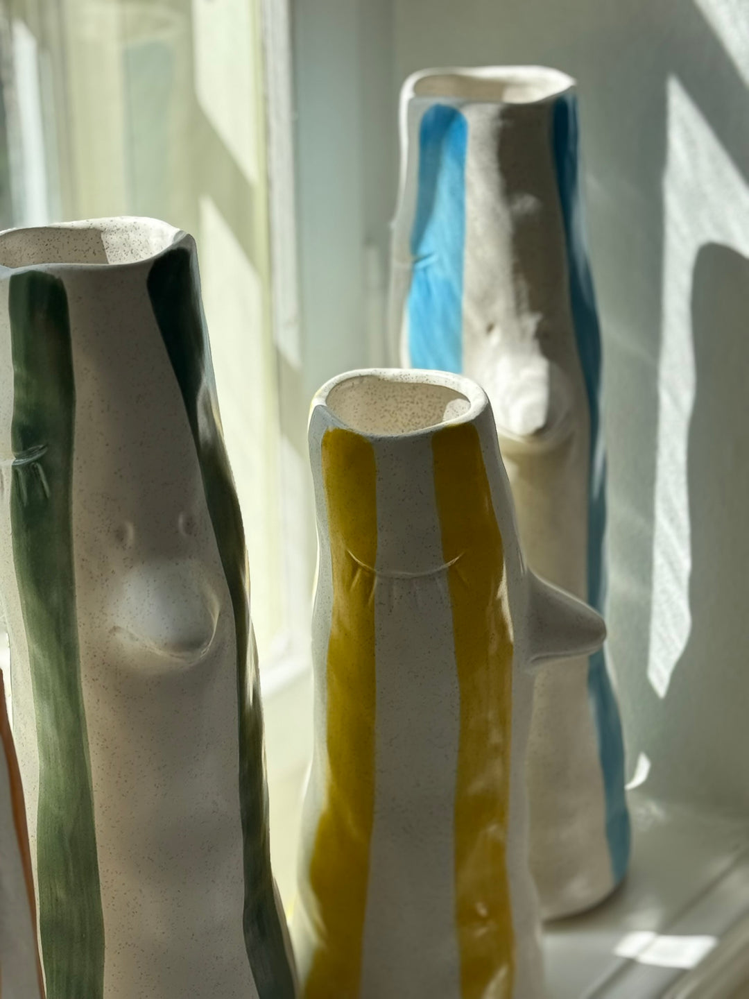 Villa Collection - Vase Whimsy Amber Stentøj (34cm)