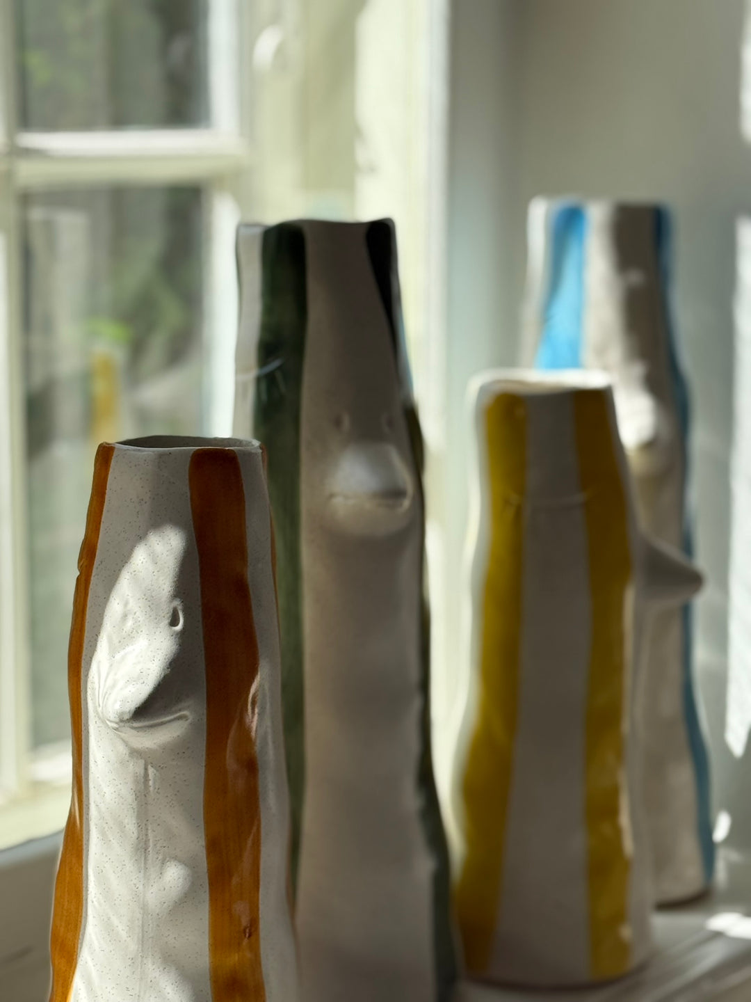 Villa Collection - Vase Whimsy Amber Stentøj (34cm)