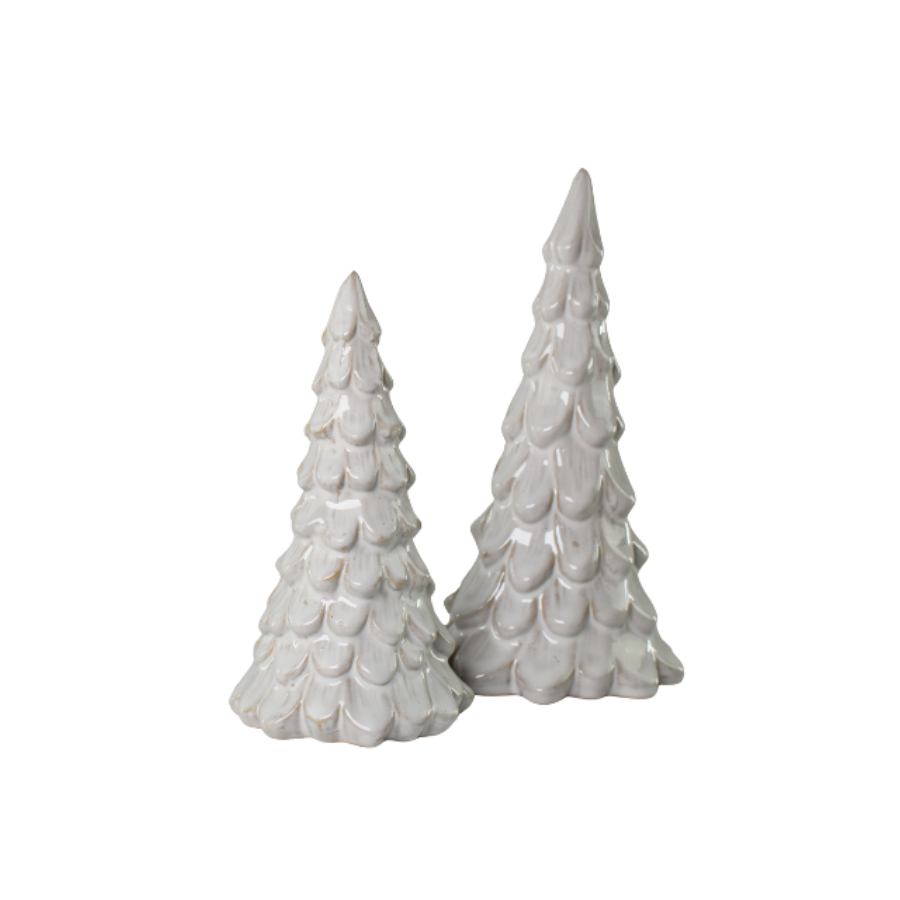 Juletræ i Porcelæn METIL Hvid (Ø11x20cm cm)