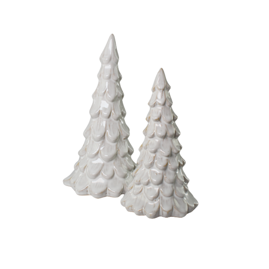 Juletræ i Porcelæn METIL Hvid (Ø11x20cm cm)