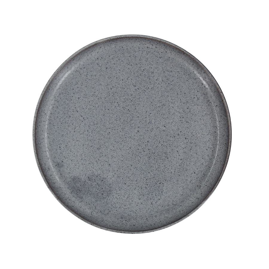 6 stk. Keramik Frokosttallerkener i Reaktiv Blå (Ø21,8cm)