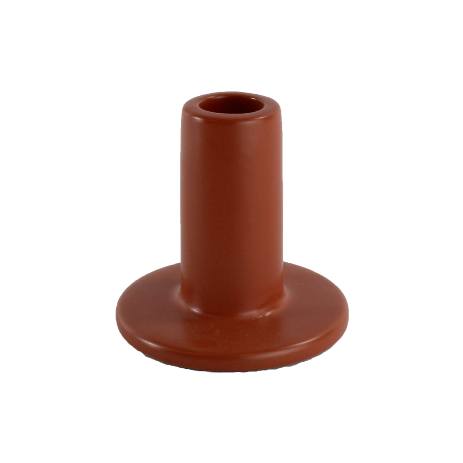 Keramisk Lysestage i Terracotta (H:8cm)