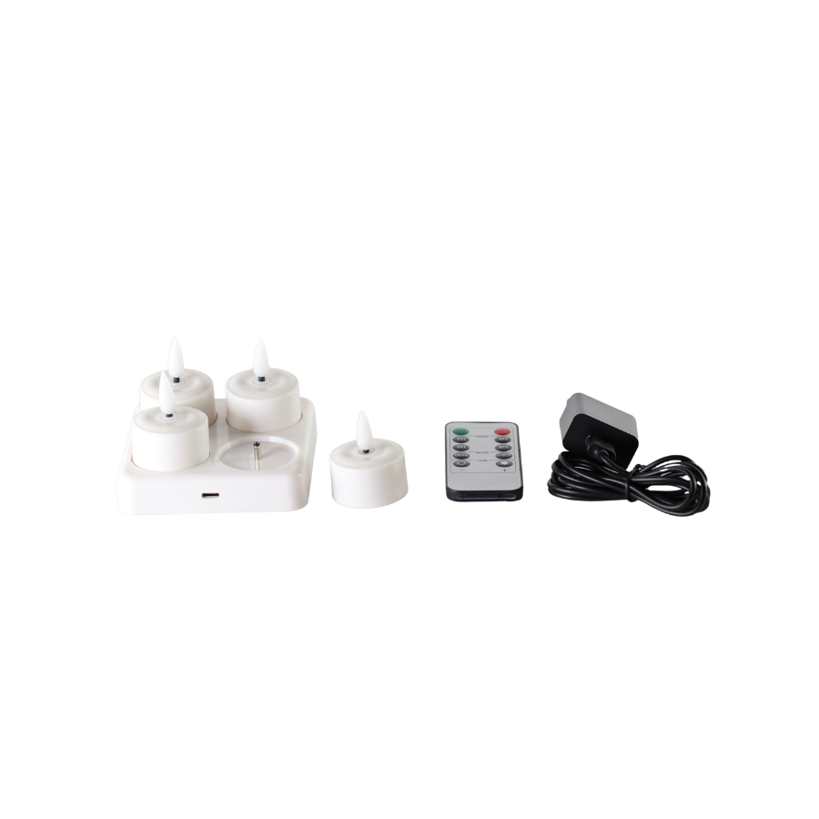 LED Fyrfadslys, Genopladelig