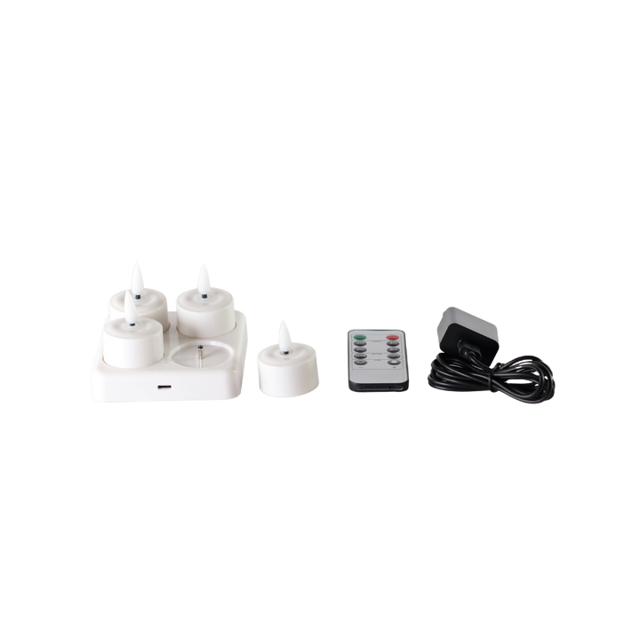 LED Fyrfadslys, Genopladelig